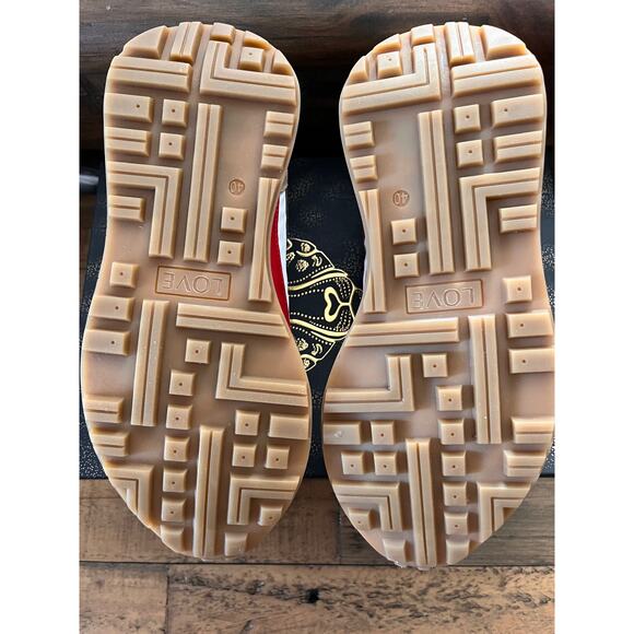 LITA BY CIARA Women's Multi-Color Trainer Red/White Sz EU 40 NIB - Picture 4 of 9